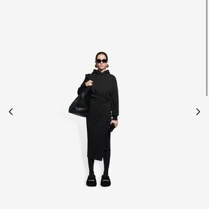 Balenciaga Easy Wrap Hoodie Dress